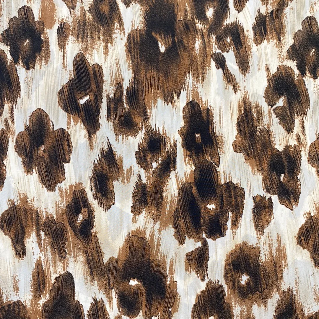 100% Polyester - Blurred Flowers  - Pop Up Shop