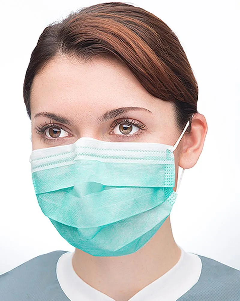 (600/Case) ValuMax Pleated High Filtration Medical Mask with Ear Loops