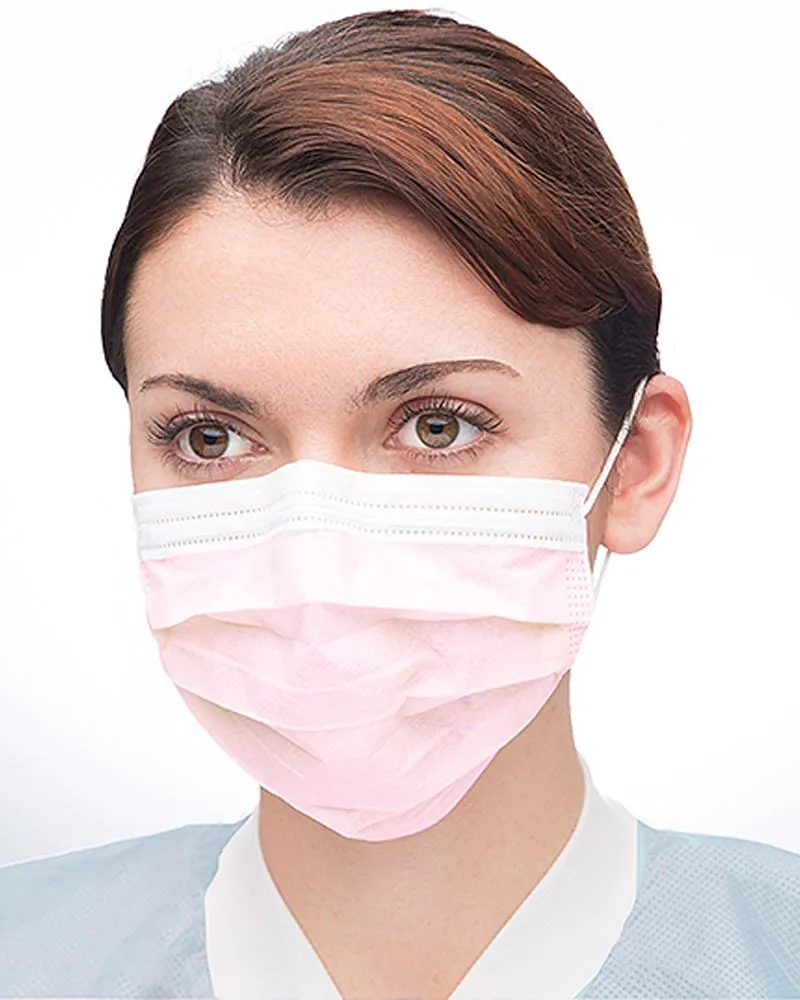 (600/Case) ValuMax Pleated High Filtration Medical Mask with Ear Loops