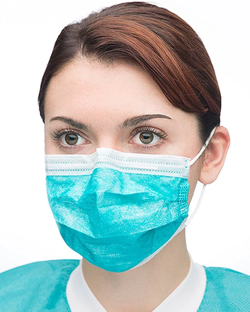 (600/Case) ValuMax Pleated High Filtration Medical Mask with Ear Loops