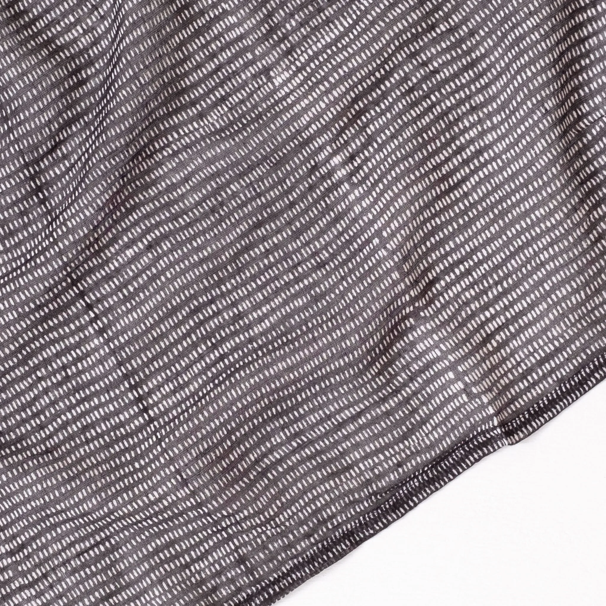 Alice Stripes Midnight Block Printed Scarf