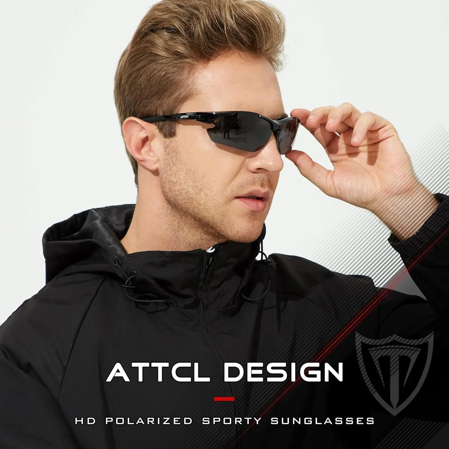 ATTCL Urltra-Light Polarized Sunglasses Men Women, Upgraded Sports glasses for Cycling Driving Fishing running UV Protection