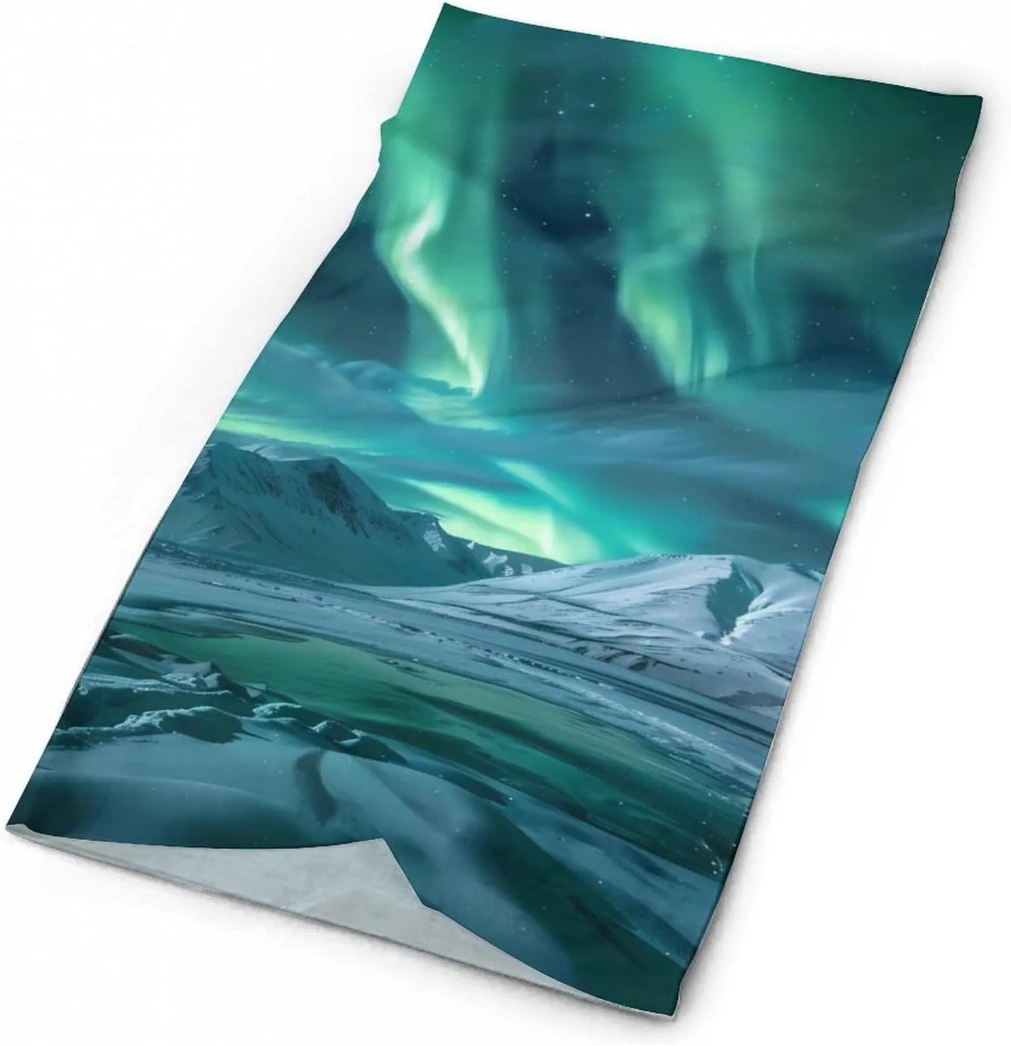 Aurora Northern Lights Bandanas for Men Turban Seamless Neck Gaiter Windproof Face Mask Cover Cold Weather Scarf