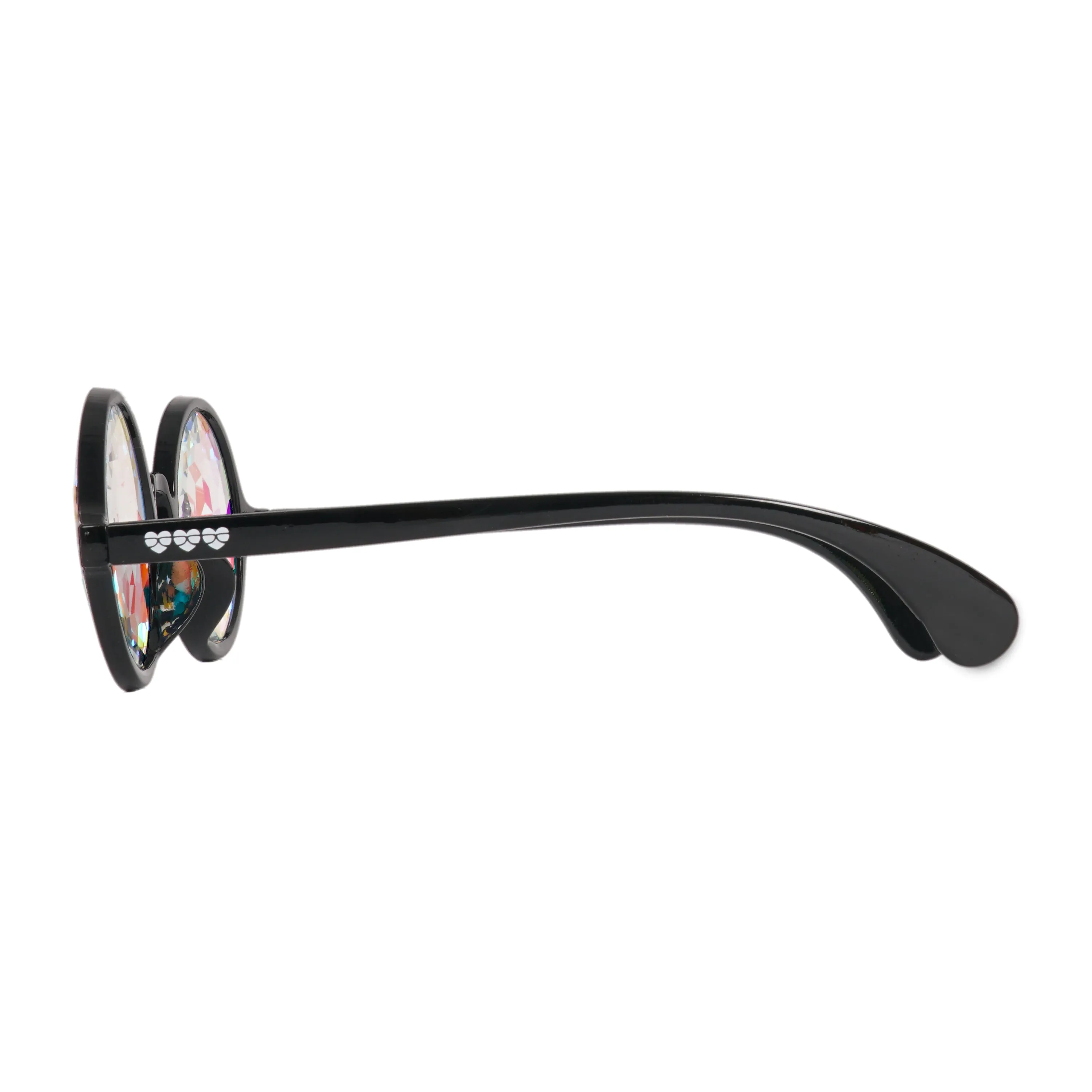 Black Round Kaleidoscope Glasses