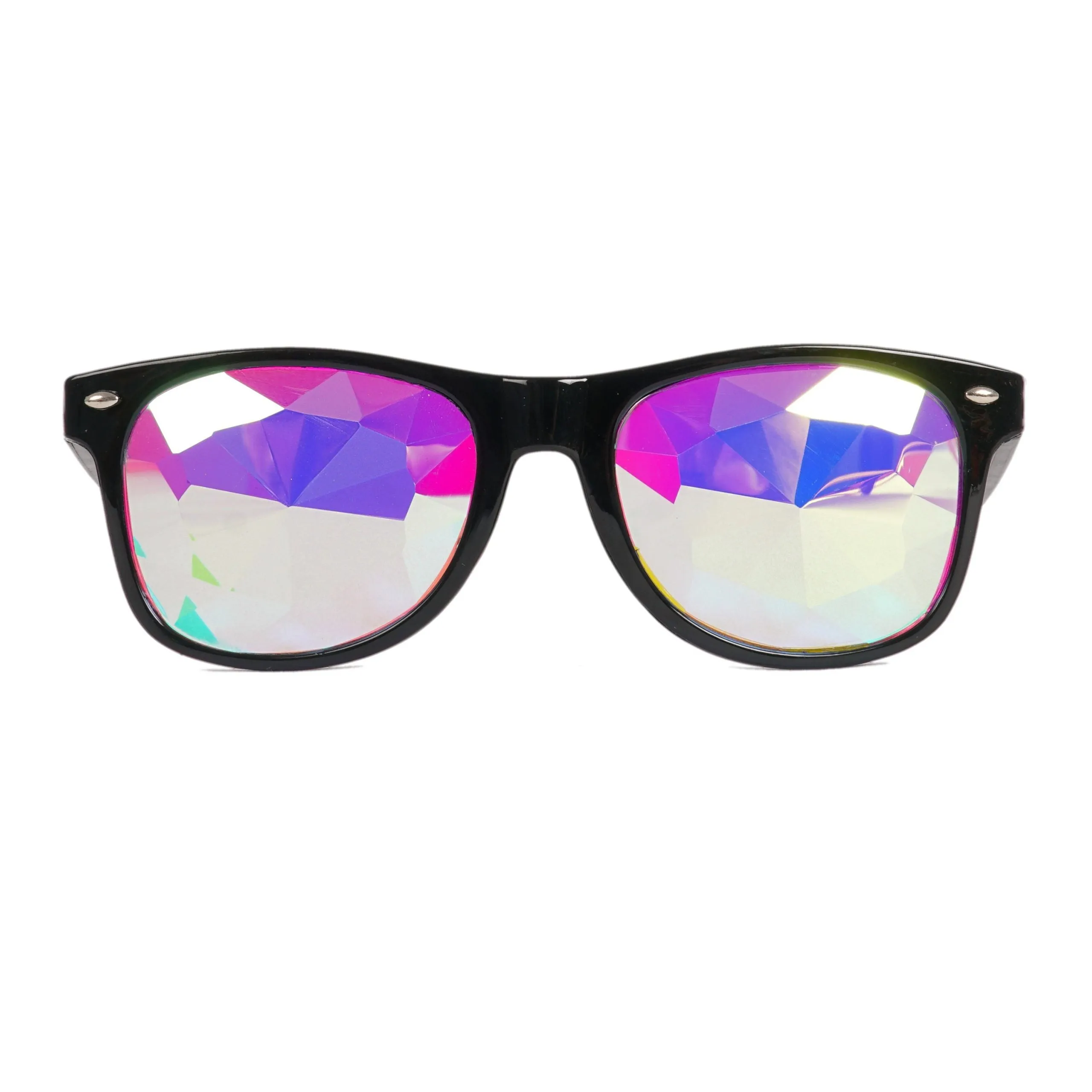 Black Square Kaleidoscope Glasses