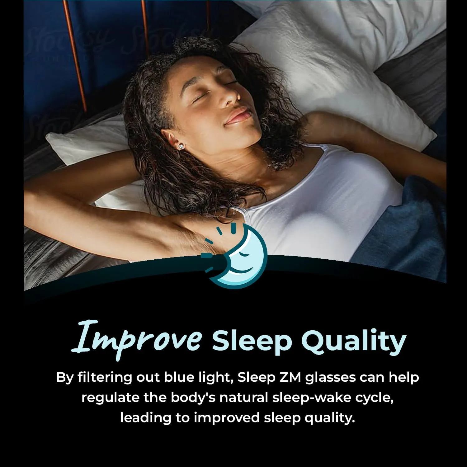 Blue Light Blocking Glasses for Computer, TV, Gaming Improve Sleep by Naturally Producing Melatonin for Women   Men - 99.9% Night-time Lens - Crystal Frame