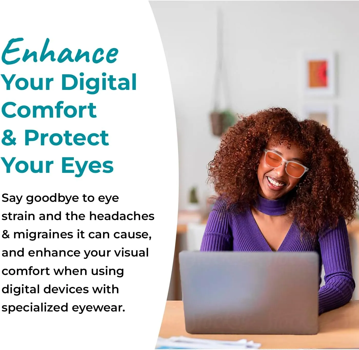 Blue Light Blocking Glasses for Computer, TV, Gaming Improve Sleep by Naturally Producing Melatonin for Women   Men - 99.9% Night-time Lens - Crystal Frame