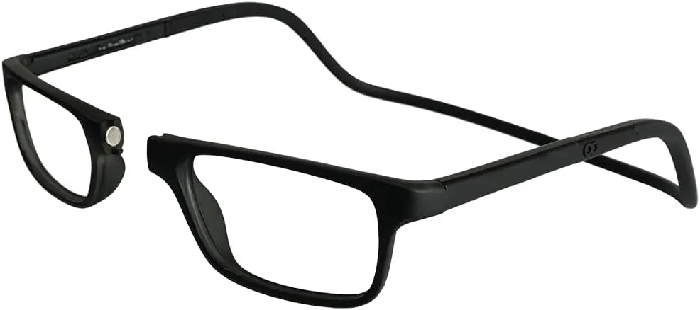 Clic Magnetic Reading Glasses for Men or Women, Soft Foldable Band, Computer Readers, Nashi (S-XL)