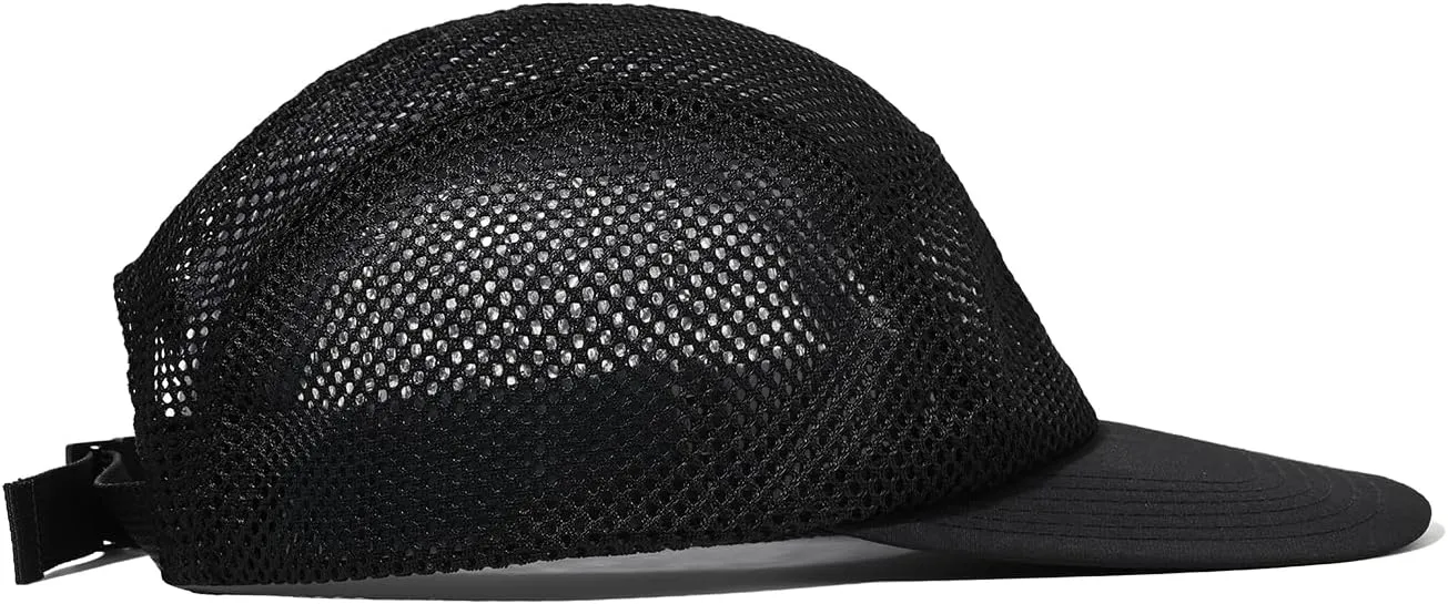 Croogo Mesh Baseball Cap Breathable 5 Panel Hat Lightweight Adjustable Trucker Hat Summer Dad Hat Hip Hop Style Flat Brim Hat