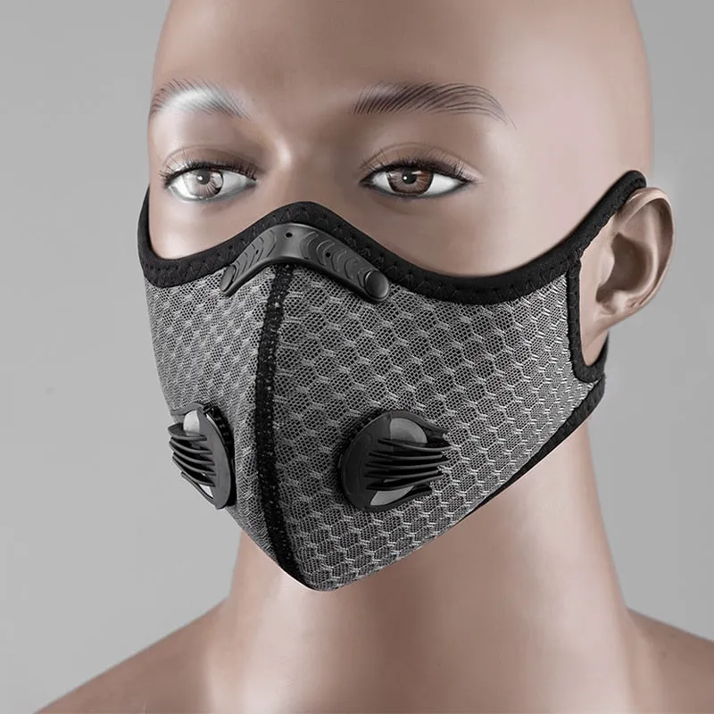 Cycling Face Mask Filter PM2.5 Anit-fog Breathable Dustproof Bicycle Respirator Sport Protection Dust Mask Anti-droplet