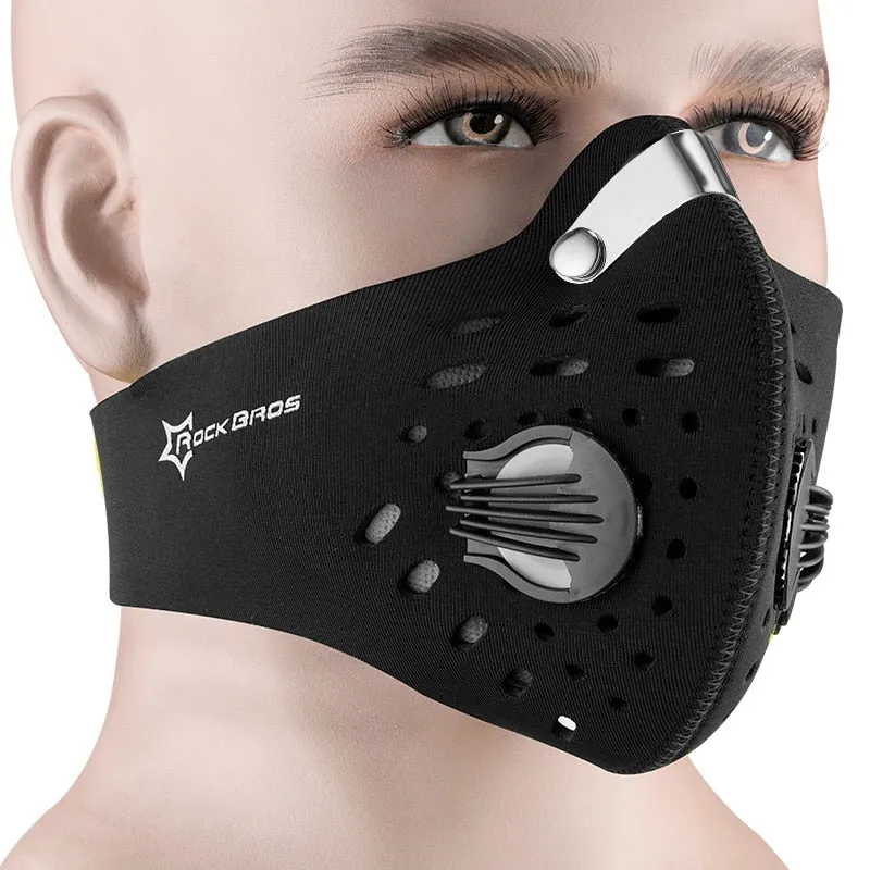 Cycling Face Mask Filter PM2.5 Anit-fog Breathable Dustproof Bicycle Respirator Sport Protection Dust Mask Anti-droplet