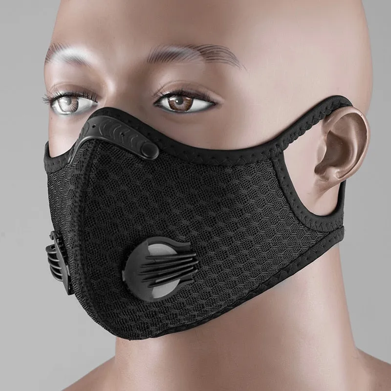 Cycling Face Mask Filter PM2.5 Anit-fog Breathable Dustproof Bicycle Respirator Sport Protection Dust Mask Anti-droplet