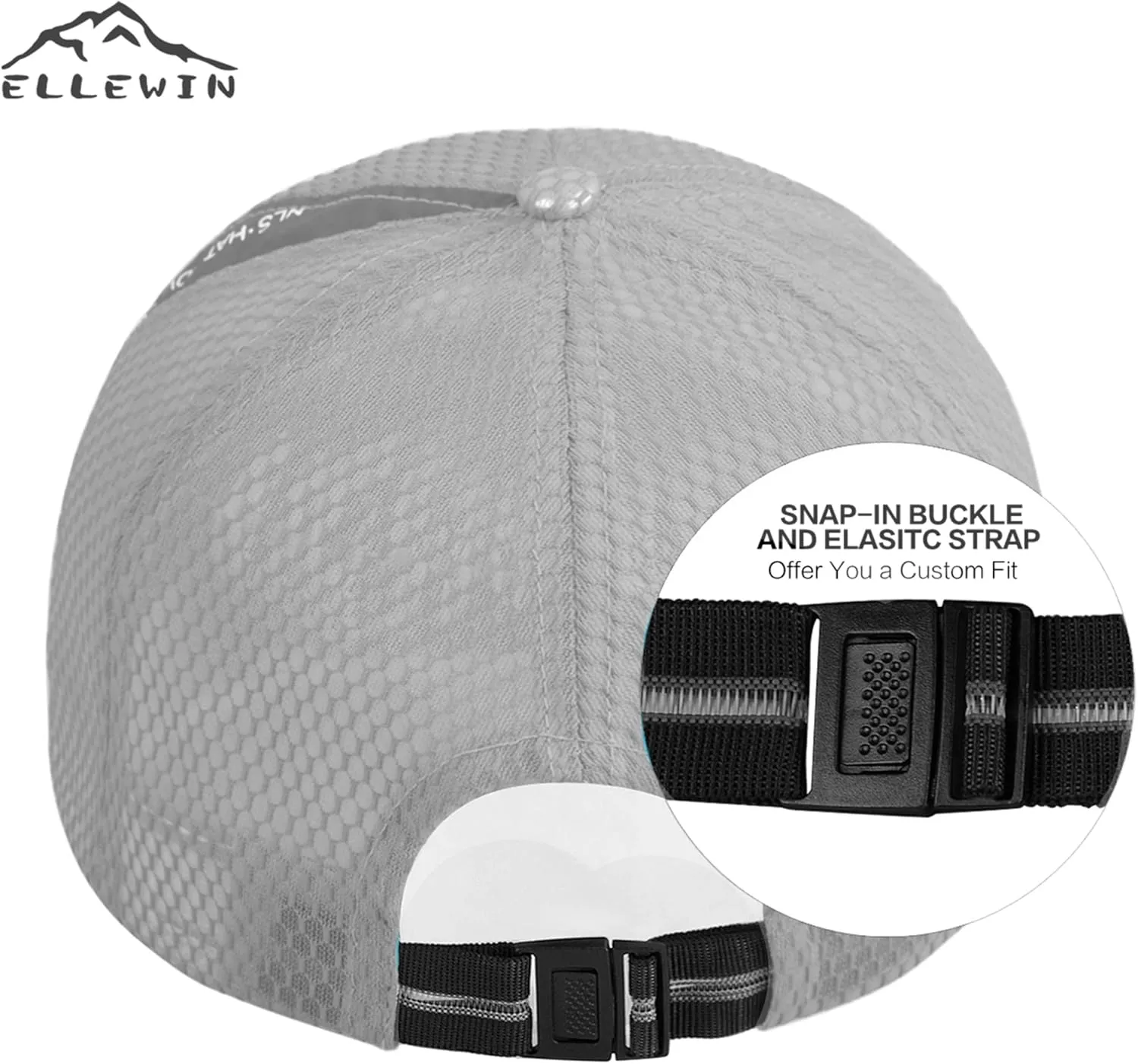 ELLEWIN Unisex Breathable Full Mesh Baseball Cap Quick Dry Running hat Lightweight Cooling Water Sports Hat…