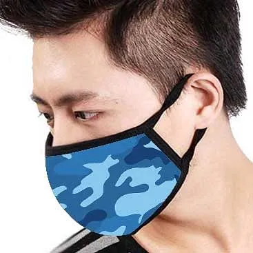 Face Masks Reusable Washable Set Of 2 -Navy_camo