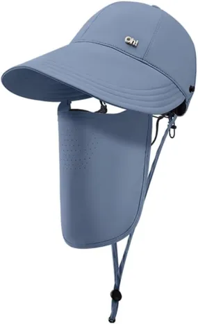 Face Protection Sun Sunscreen Baseball Hat UPF50  Wide Brim Sun Cooling Sports Foldable hat with Detachable Sunscreen Cover