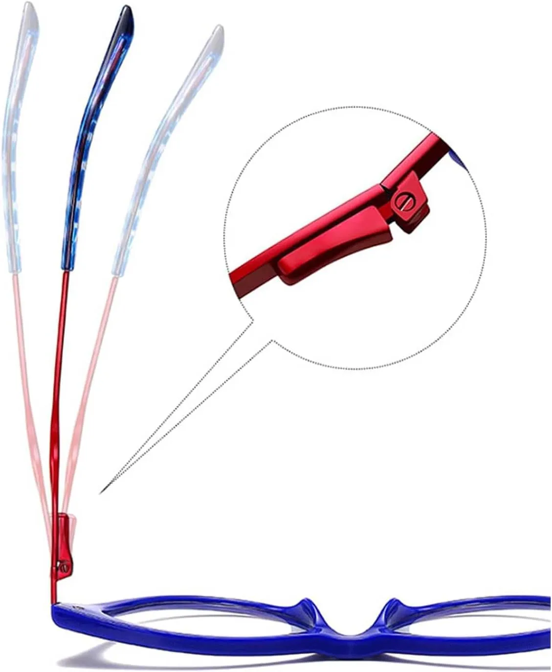 Frame Glasses Unique Eyewear Frames Comfortable Eyeglass Frames Highly Elastic Spring Hinges Glasses Frames Cat Eye Prescription Eyeglasses Versatile
