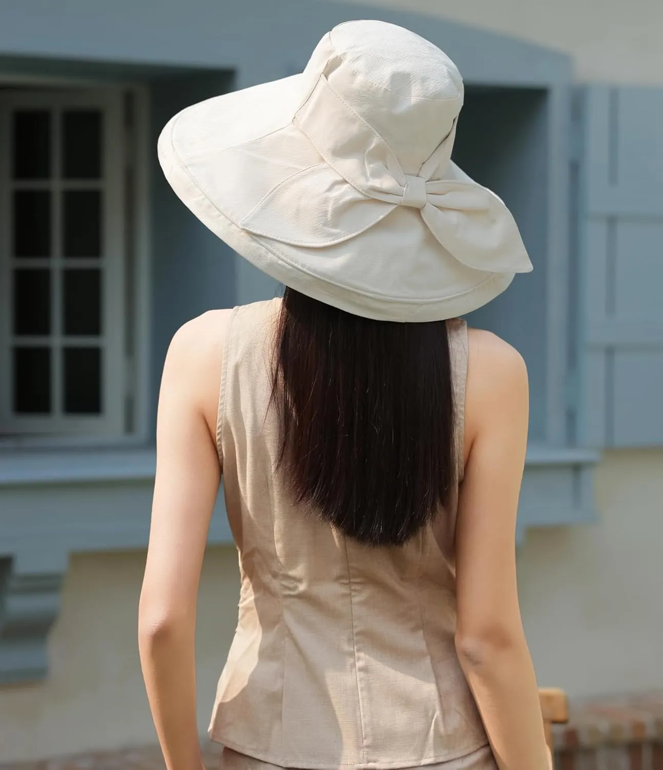 HUAMULAN Wide Brim Women Sun Hat Summer Beach Bucket Fishing Hats Metal Wired Edge Packable UV Protection for Hiking Garden