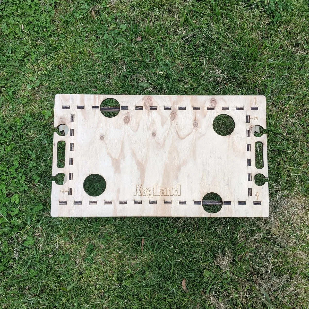 LaserCut - Mini Folding/Foldable Summer Picnic Table - 12mm Pine Ply 60cm x 40cm