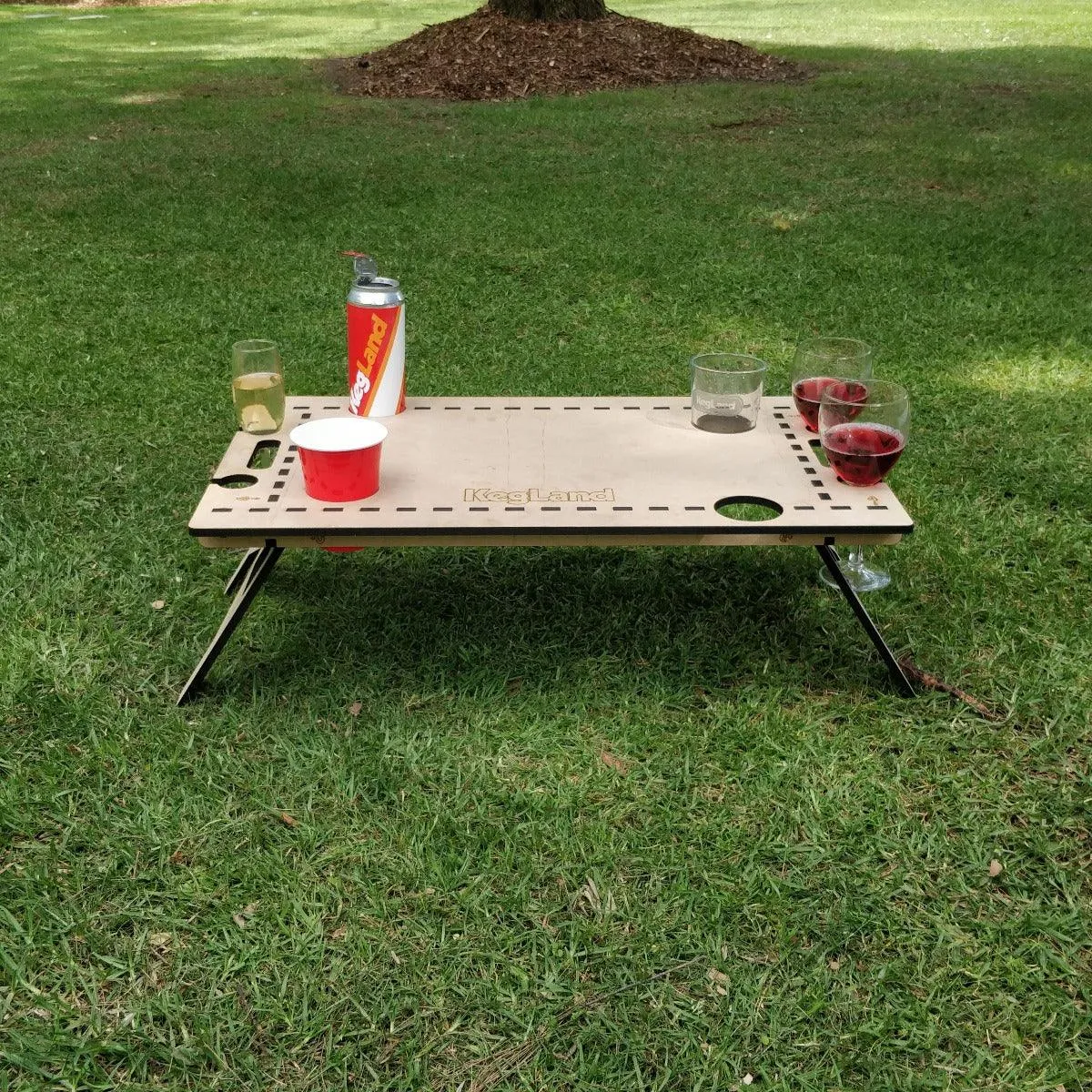LaserCut - Mini Folding/Foldable Summer Picnic Table - MDF 60cm x 40cm