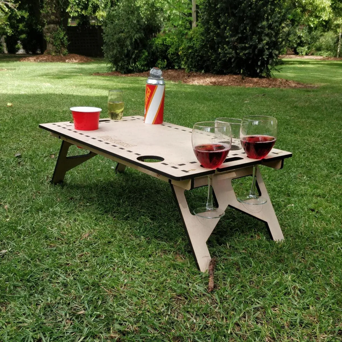LaserCut - Mini Folding/Foldable Summer Picnic Table - MDF 60cm x 40cm
