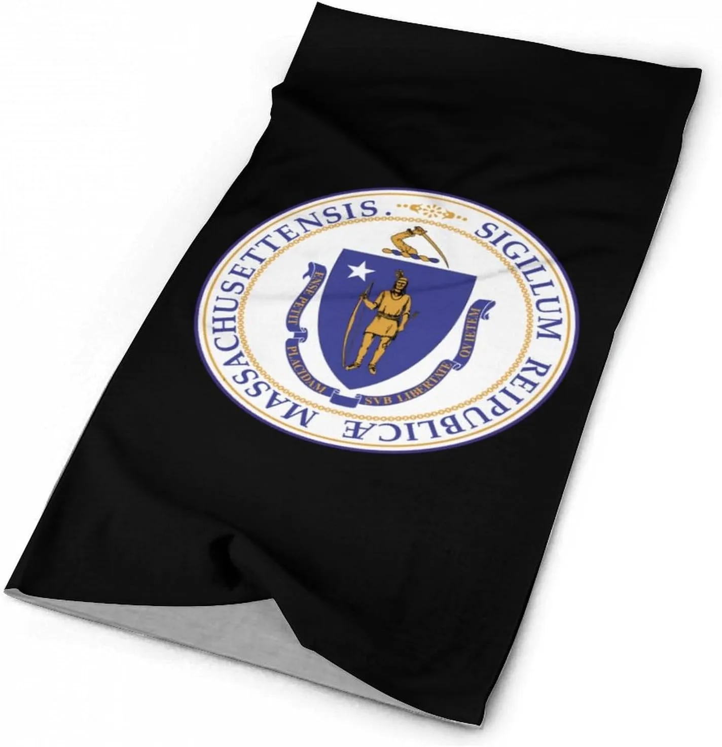 Massachusetts State United States Bandanas for Men Turban Seamless Neck Gaiter Windproof Face Mask Cover Cold Weather Scarf