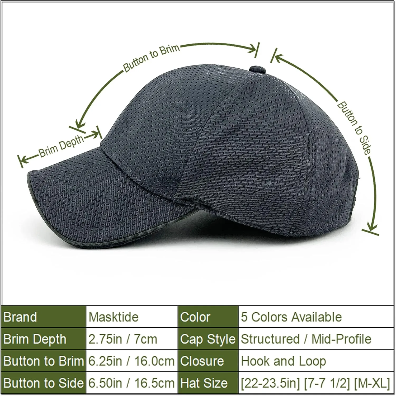 Mens Full Mesh Summer Breathable Running Baseball Hat Quick Dry Womens Moisture Wicking Outdoor Sports Cap