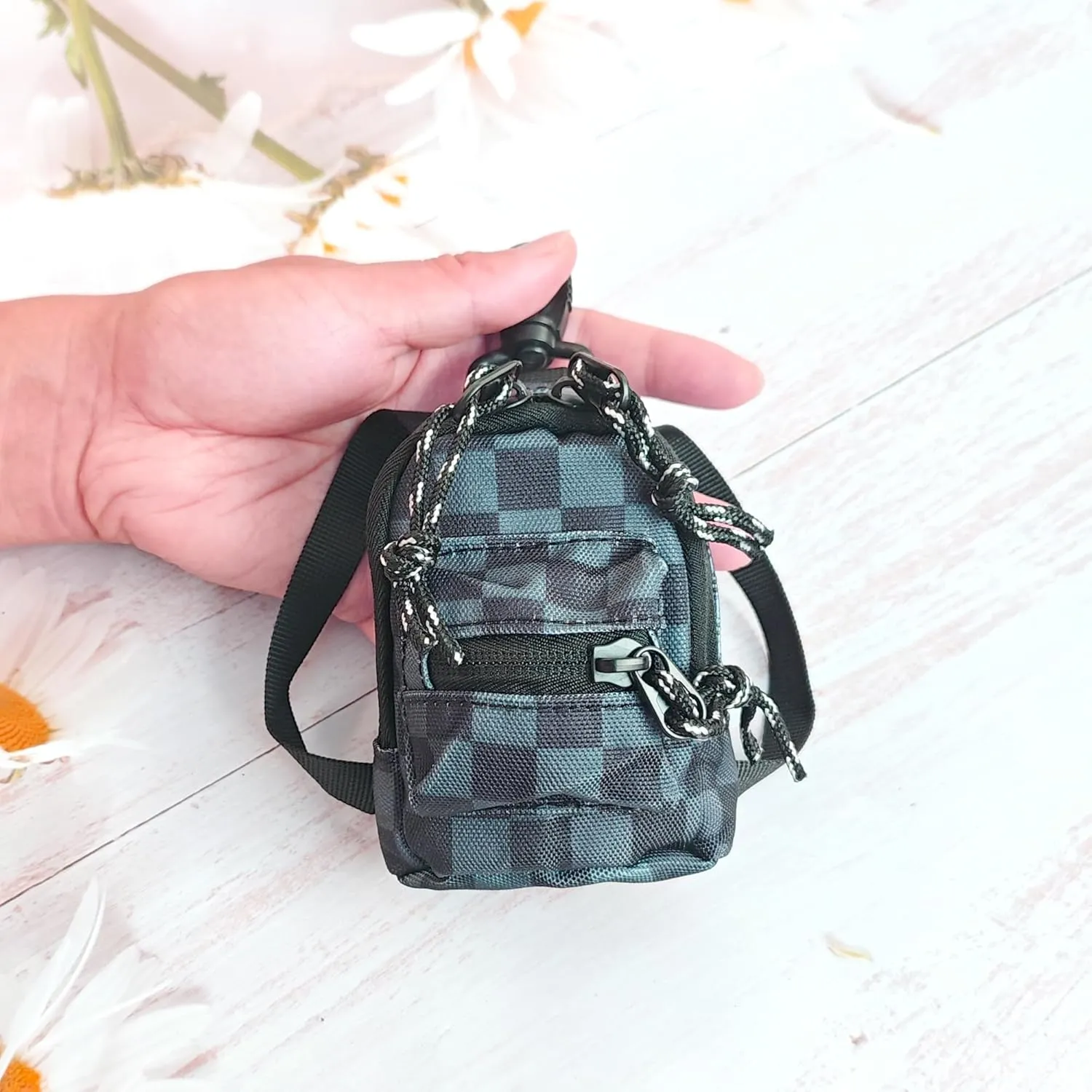 Mini Pouch Small Canvas Coin Purse Wallet Travel Tactical Bag for AirPods,Earphones,Galaxy Buds,Coins,Keys,Paper Money (F)