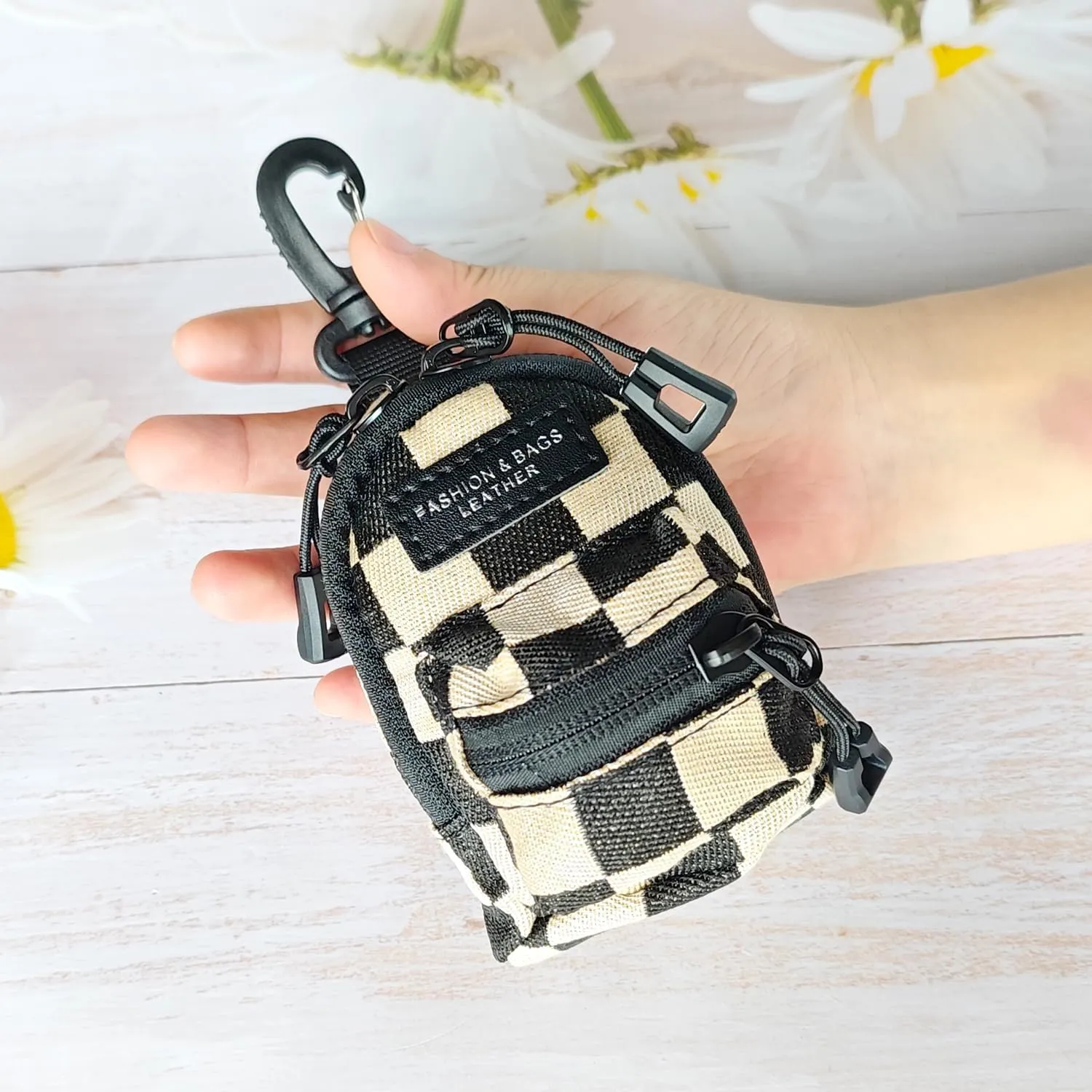 Mini Pouch Small Canvas Coin Purse Wallet Travel Tactical Bag for AirPods,Earphones,Galaxy Buds,Coins,Keys,Paper Money (H)