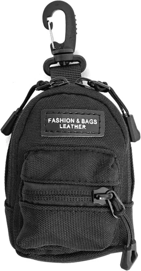 Mini Pouch Small Canvas Coin Purse Wallet Travel Tactical Bag for AirPods,Earphones,Galaxy Buds,Coins,Keys,Paper Money (J)