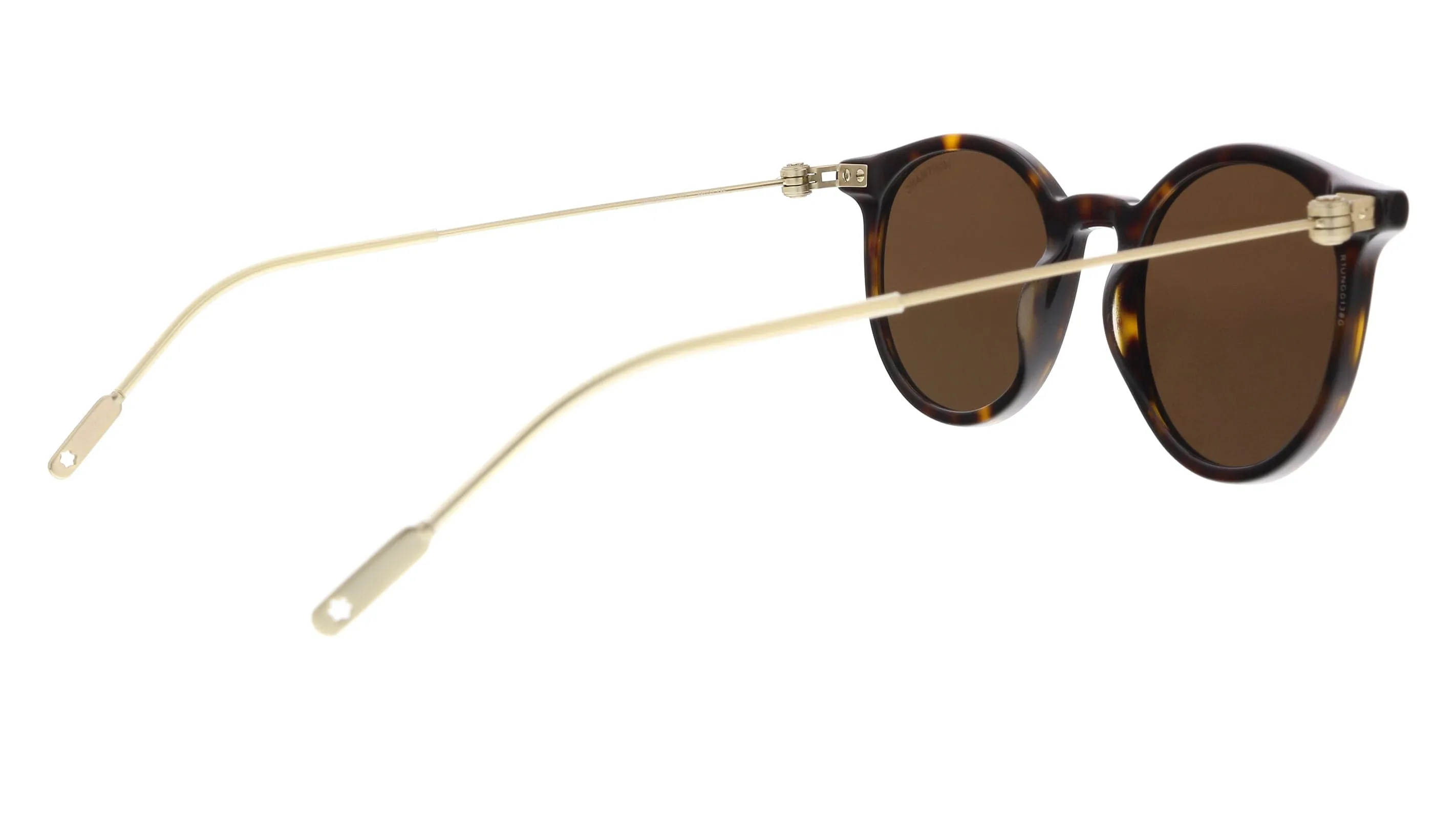 Montblanc MB0004S-002  Havana  Round Sunglasses