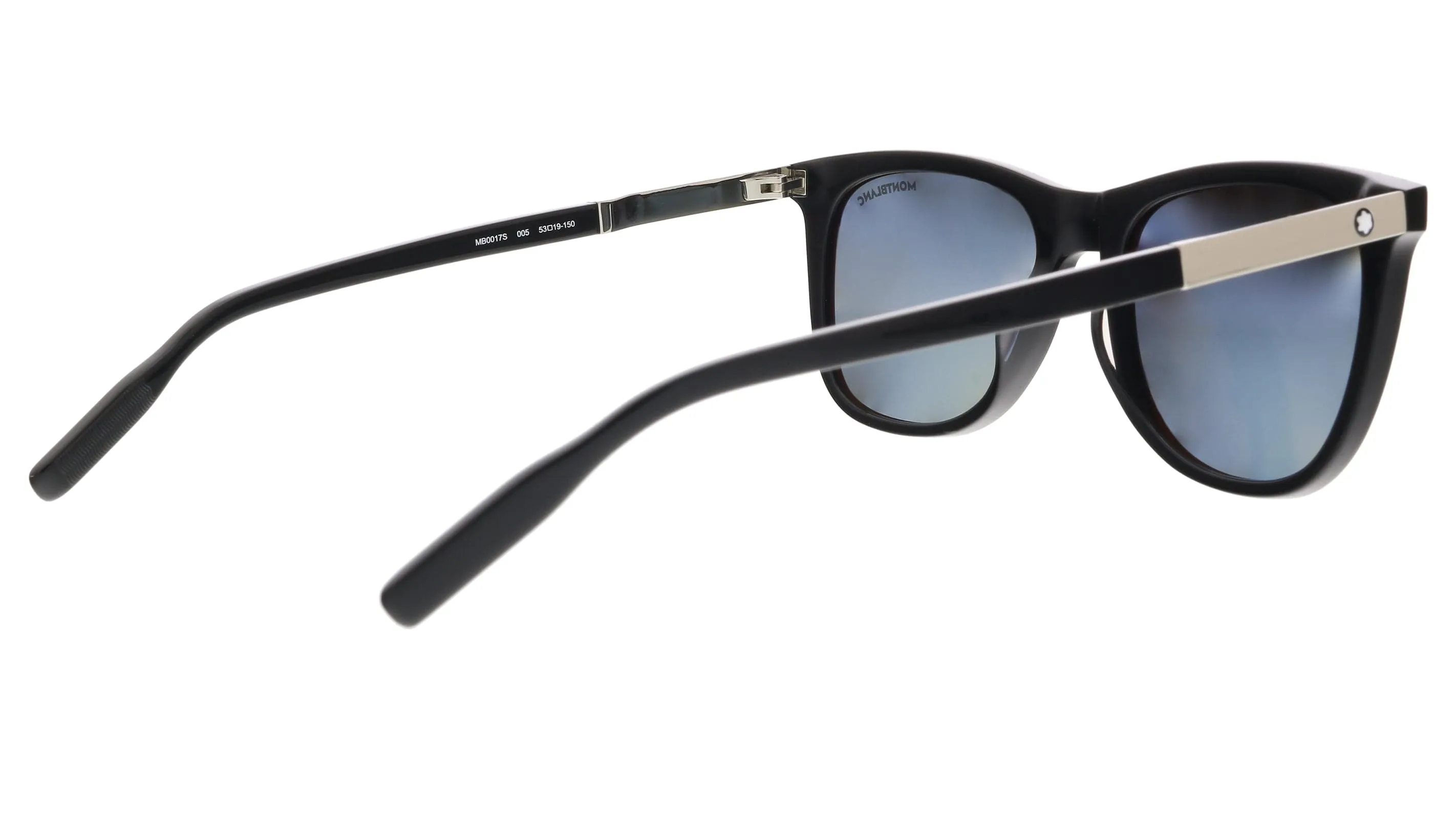 Montblanc MB0017S-005 Black Rectangle Sunglasses