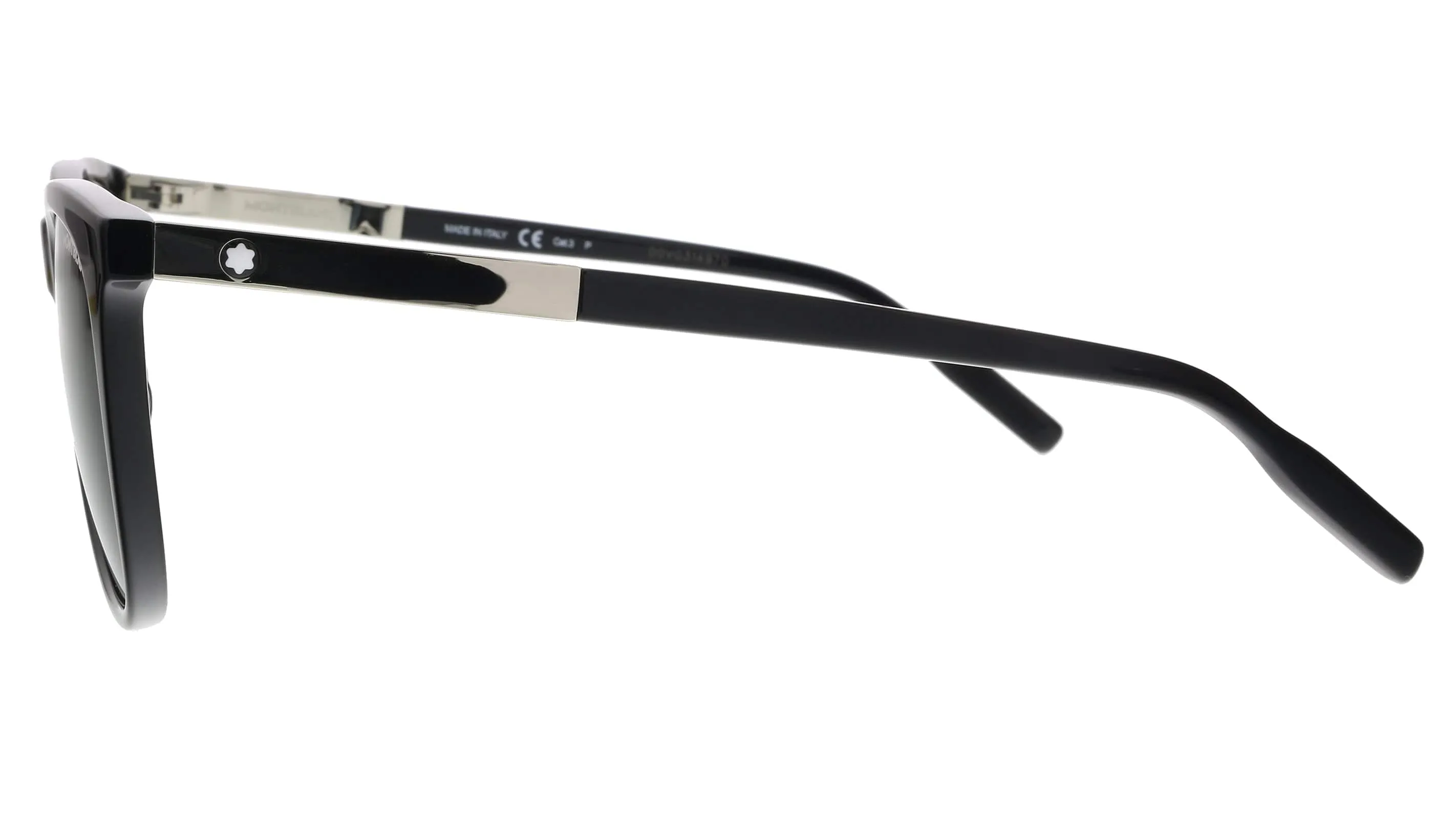 Montblanc MB0017S-005 Black Rectangle Sunglasses