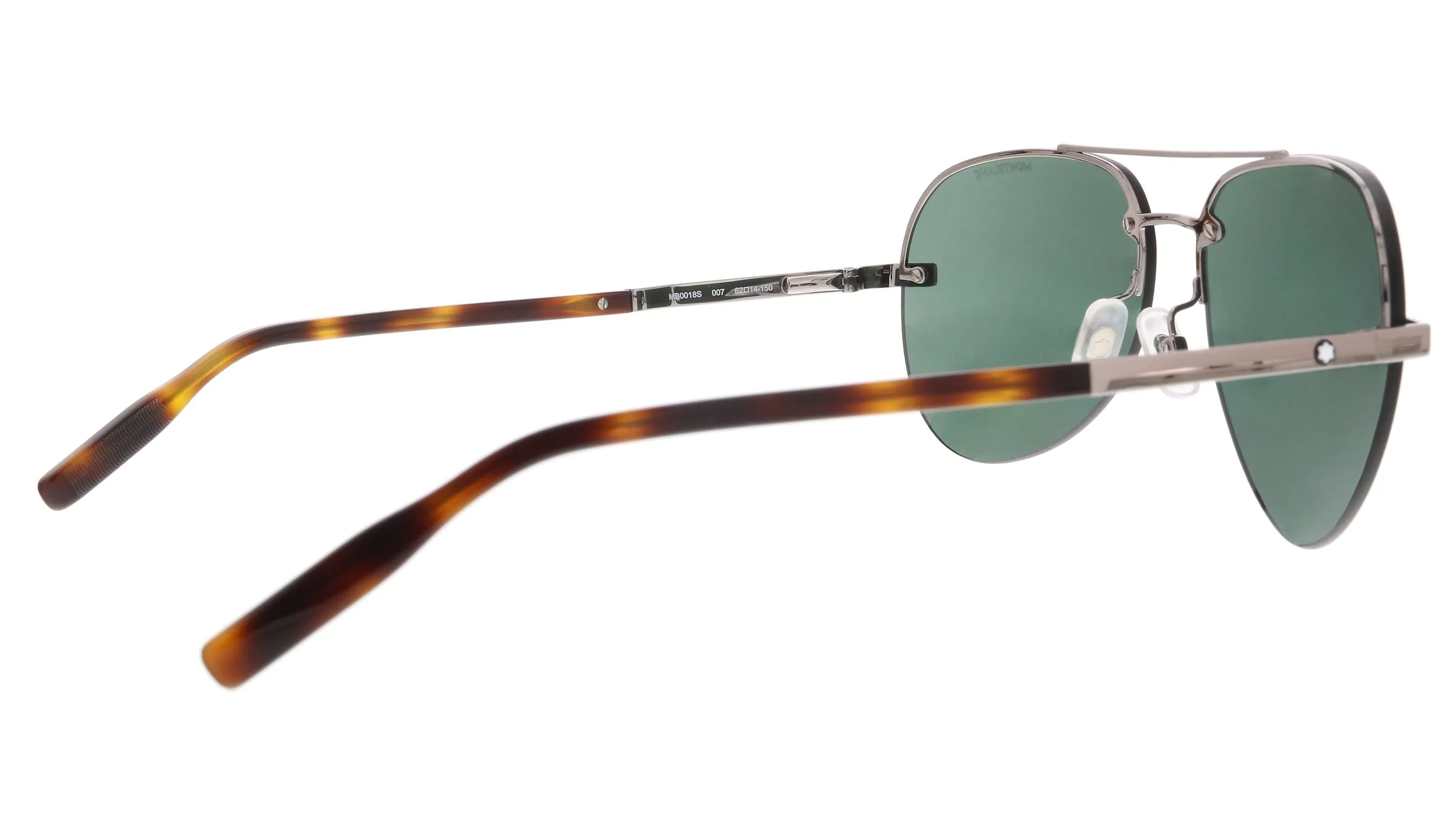 Montblanc MB0018S-007  Havana  Aviator Sunglasses