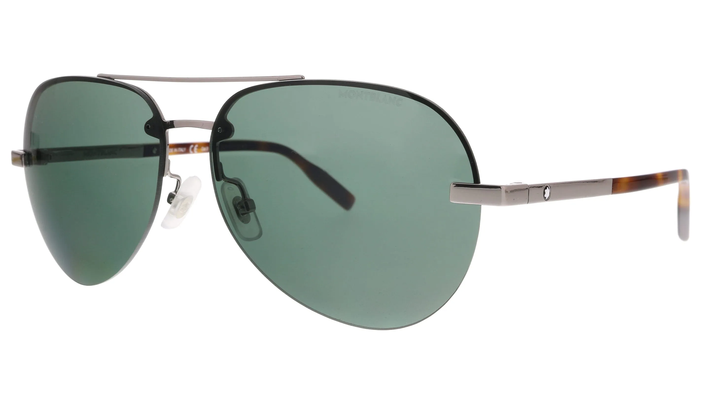 Montblanc MB0018S-007  Havana  Aviator Sunglasses