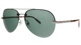 Montblanc MB0018S-007  Havana  Aviator Sunglasses