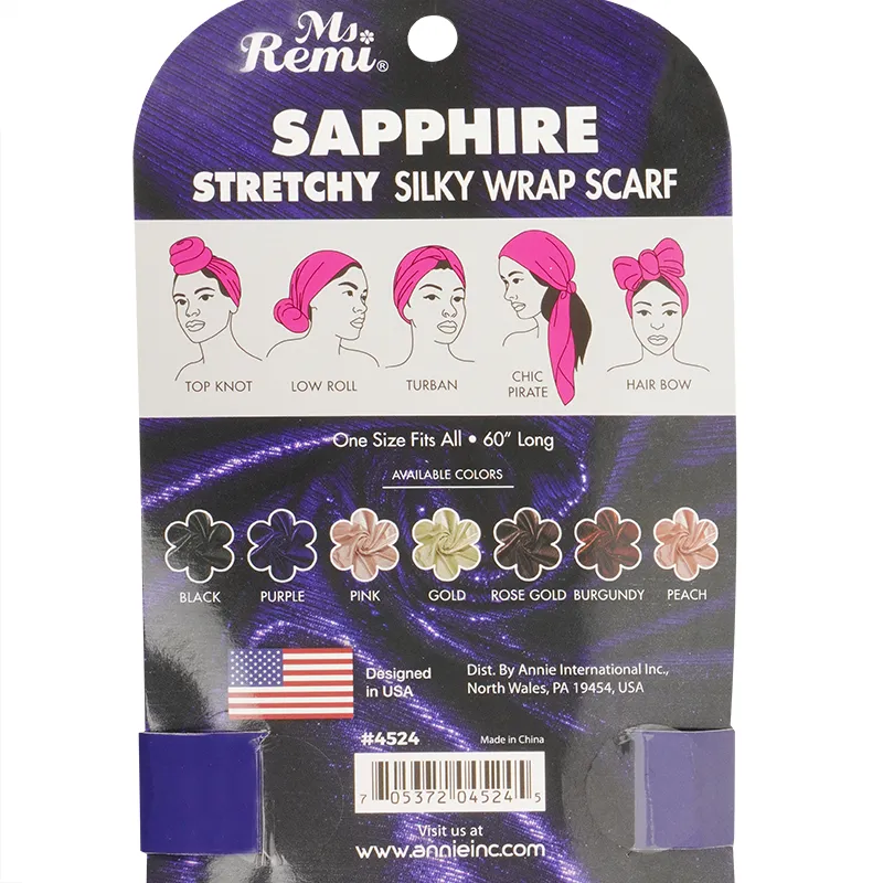Ms. Remi Sapphire Wrap Scarf 60" Long Assorted Colors