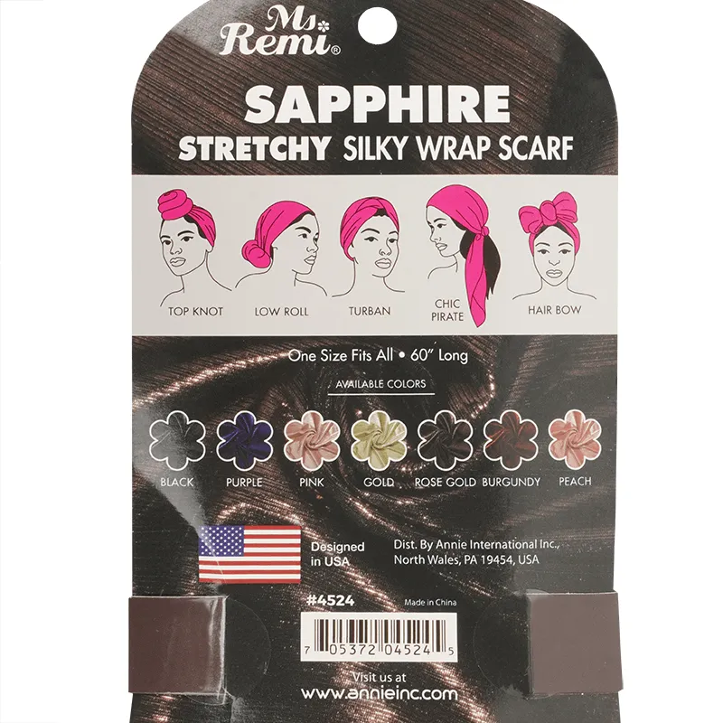 Ms. Remi Sapphire Wrap Scarf 60" Long Assorted Colors