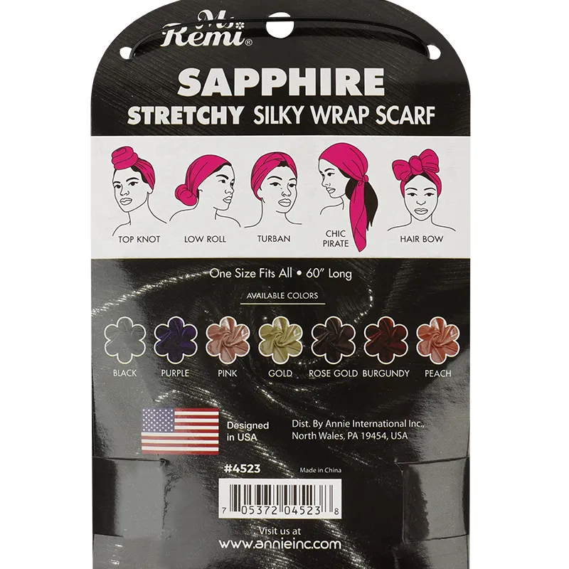 Ms. Remi Sapphire Wrap Scarf 60" Long Assorted Colors