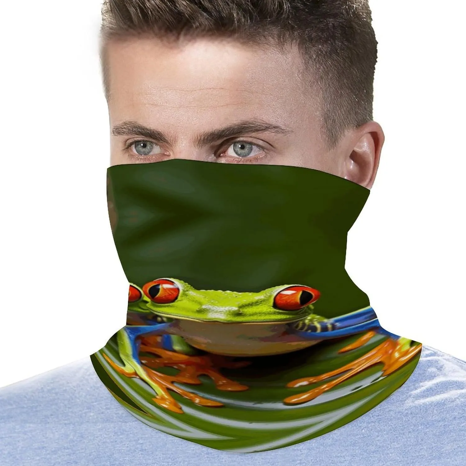 Neck Gaiter Cute Raccoon Balaclava Breathable Neck Gaiters Windproof Scarf Face Covering for Women Men