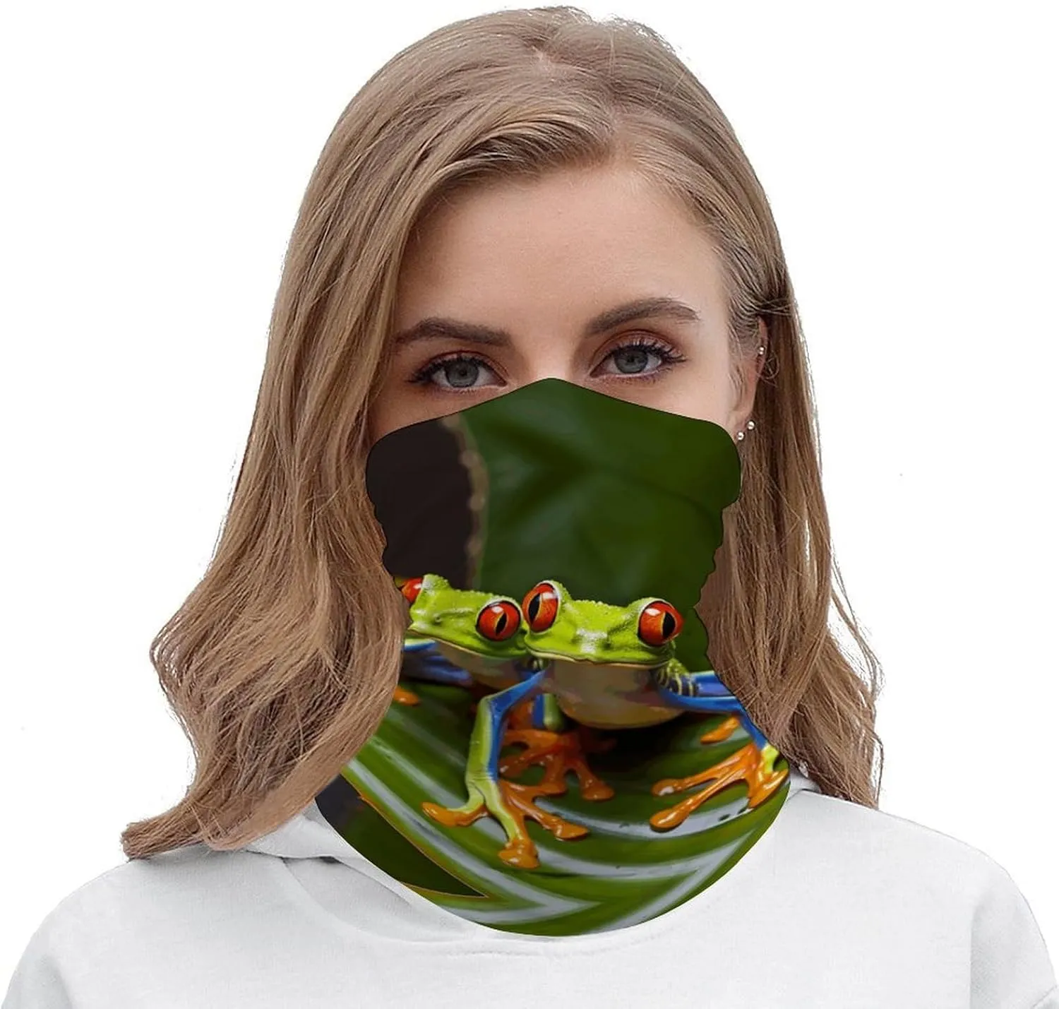 Neck Gaiter Cute Raccoon Balaclava Breathable Neck Gaiters Windproof Scarf Face Covering for Women Men