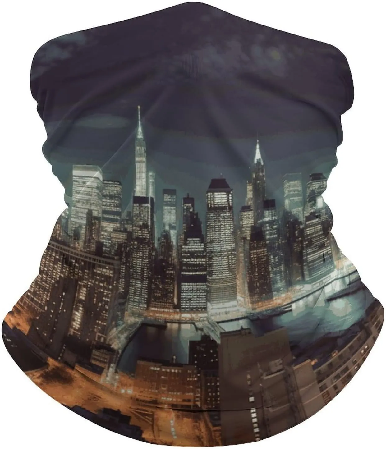 New York City Neck Gaiter UPF 50  Sun Protection Face Mask Elastic Balaclavas Bandana Cooling Face Cover Scarf Cycling Neck Warmer Breathable Headwear for Men Women