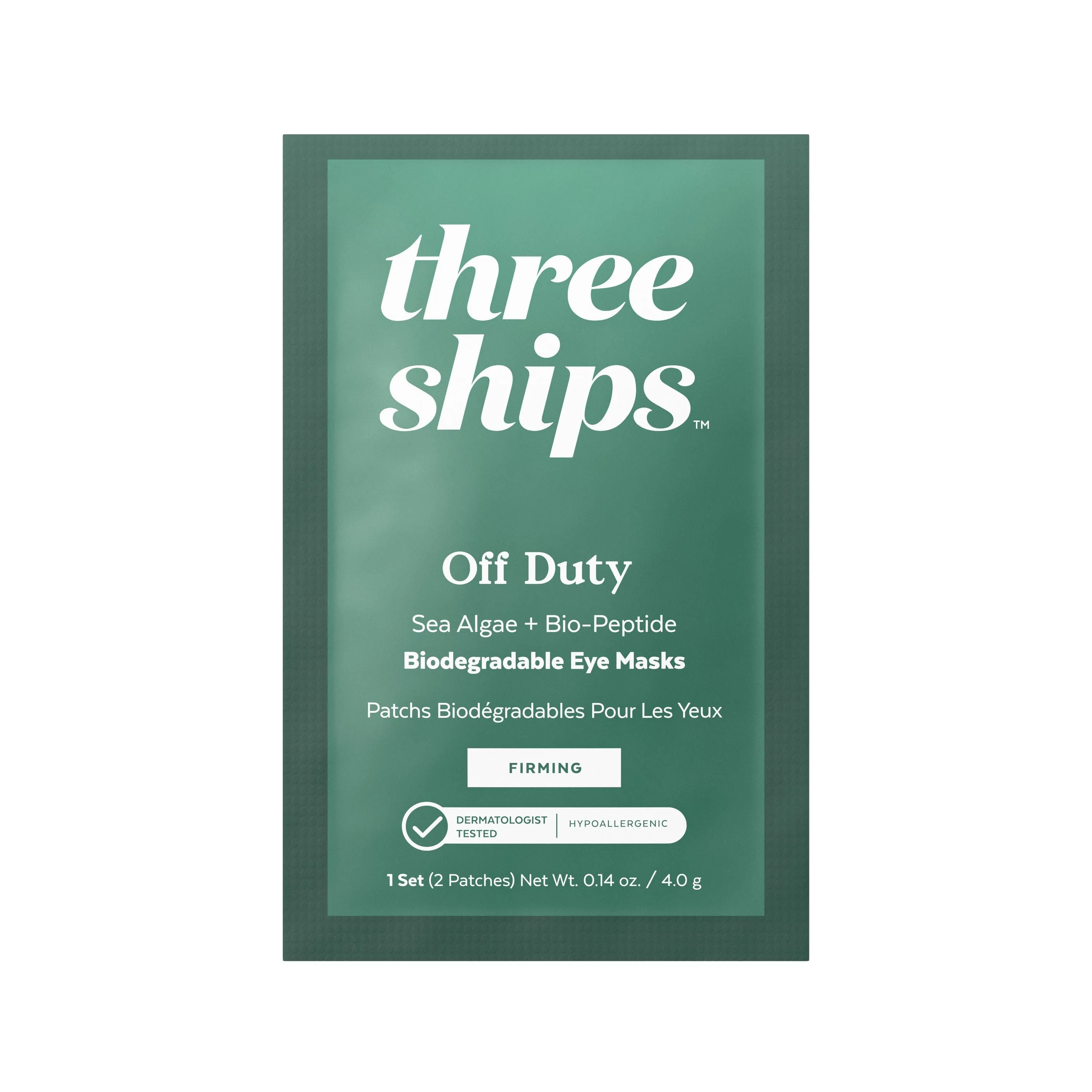 Off Duty Sea Algae   Bio-Peptide Smoothing Biodegradable Eye Mask - Single