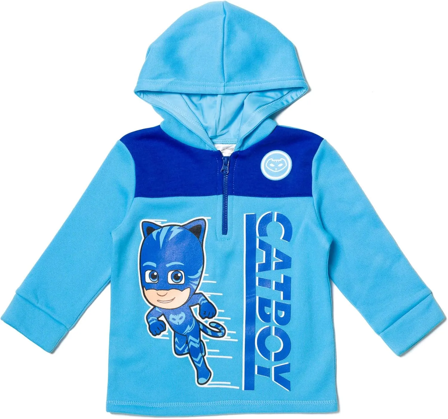 PJ Masks Catboy Gekko Owlette Fleece Half Zip Hoodie Toddler to Little Kid