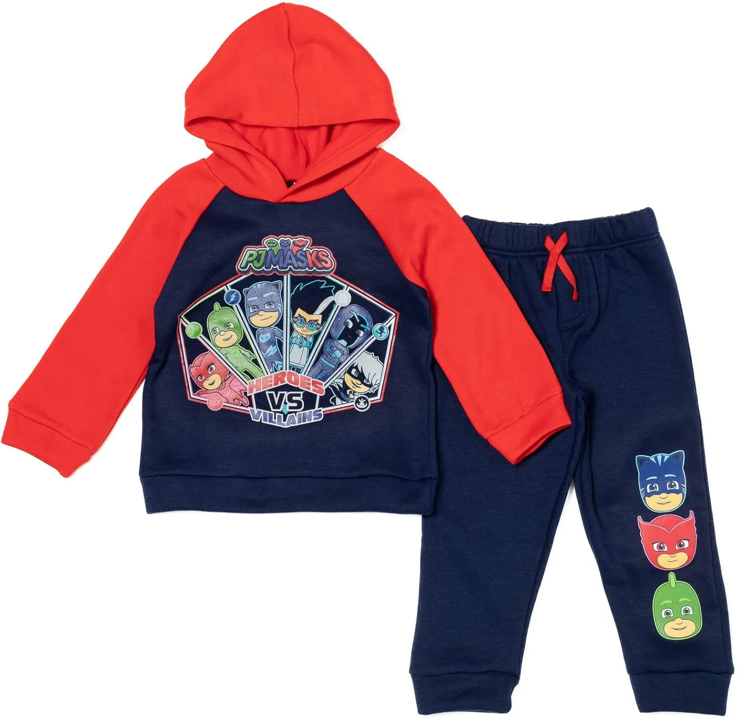 PJ Masks Owlette Gekko Catboy Pullover Hoodie & Pants Toddler to Little Kid