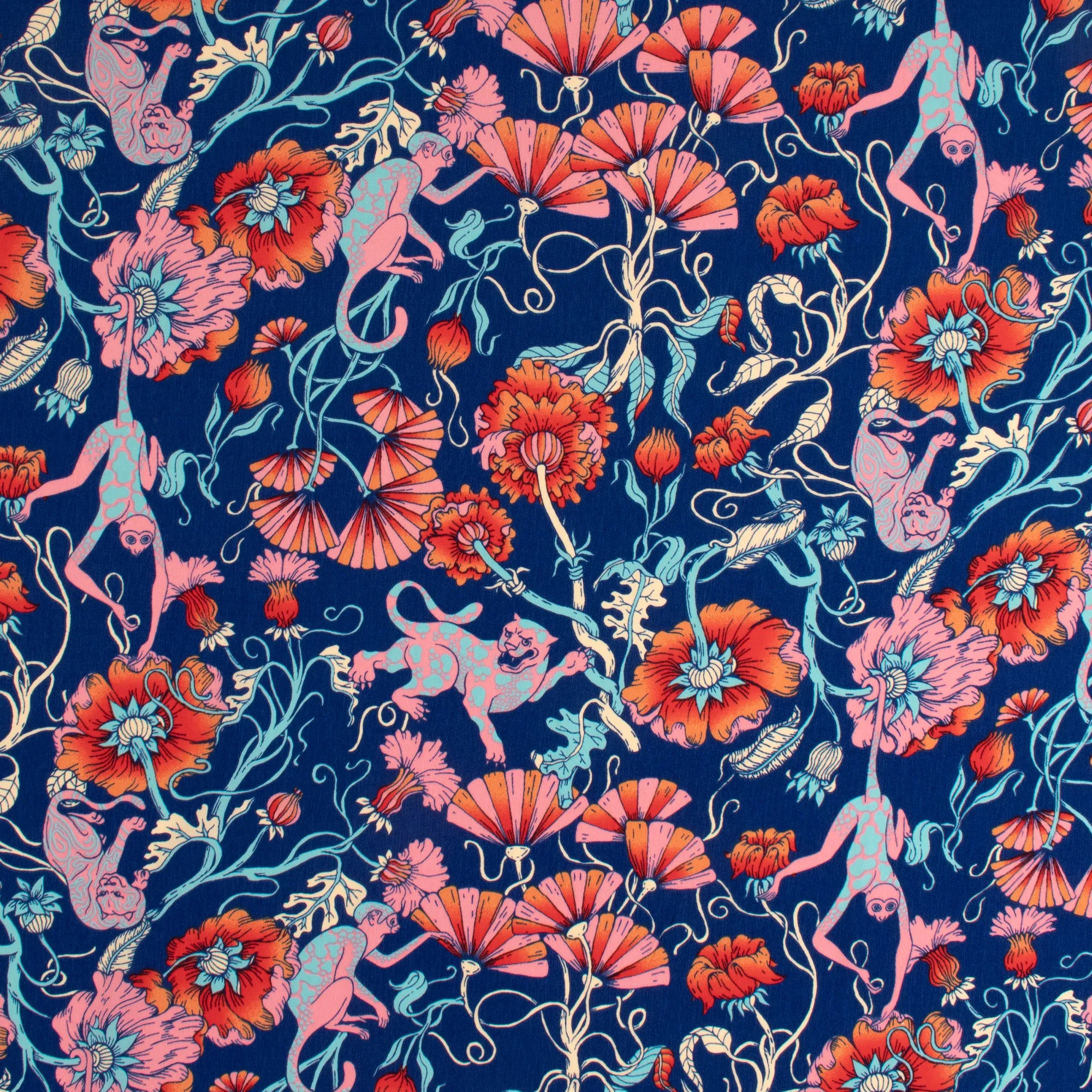 Printed Polyester - SABRINA - 003 - Blue