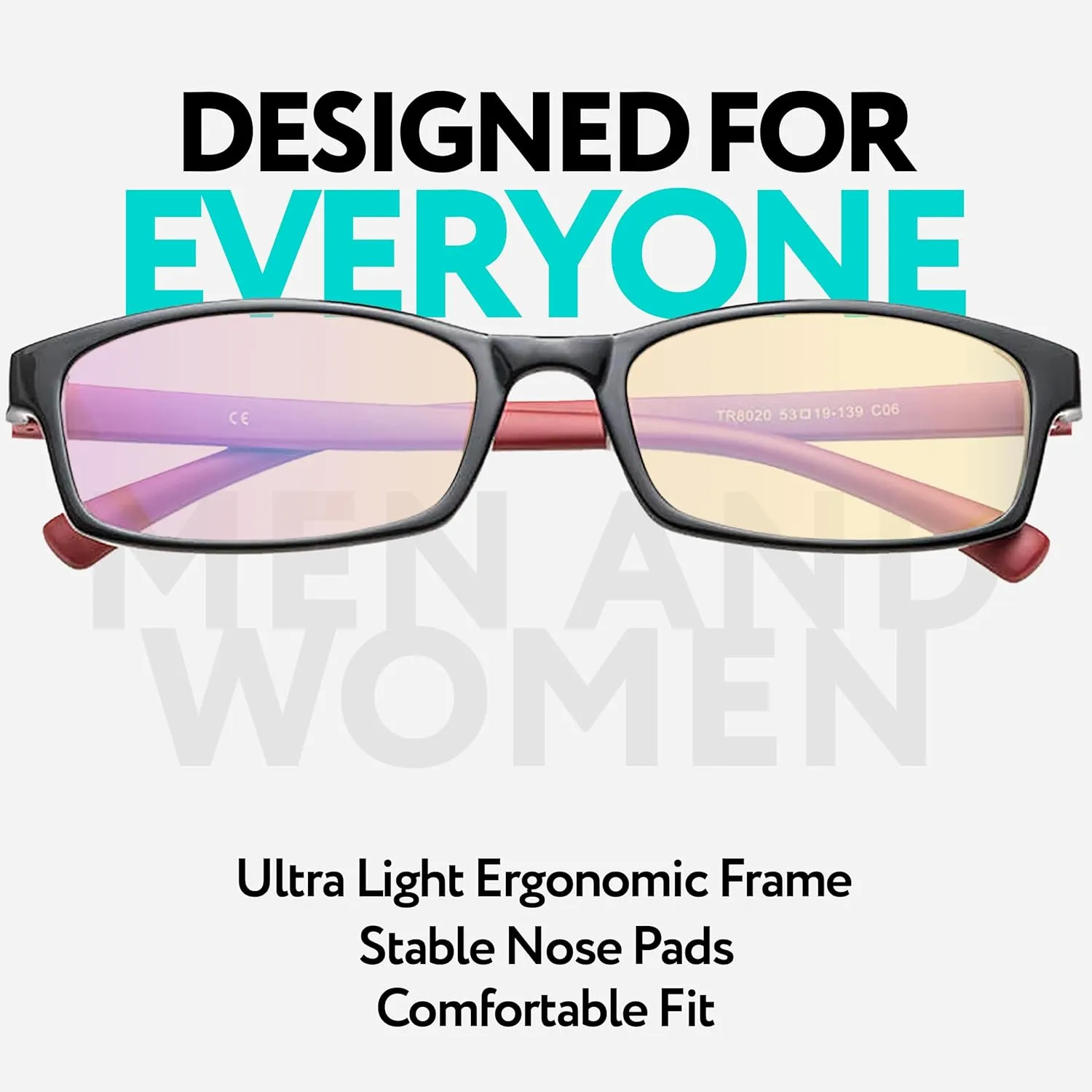 Prospek Blue Light Glasses for Woman and Men – Superior 99% Blue Light Blocking Computer Glasses, Anti-Glare Bluelight Reading Glasses, Regular, No Magnification