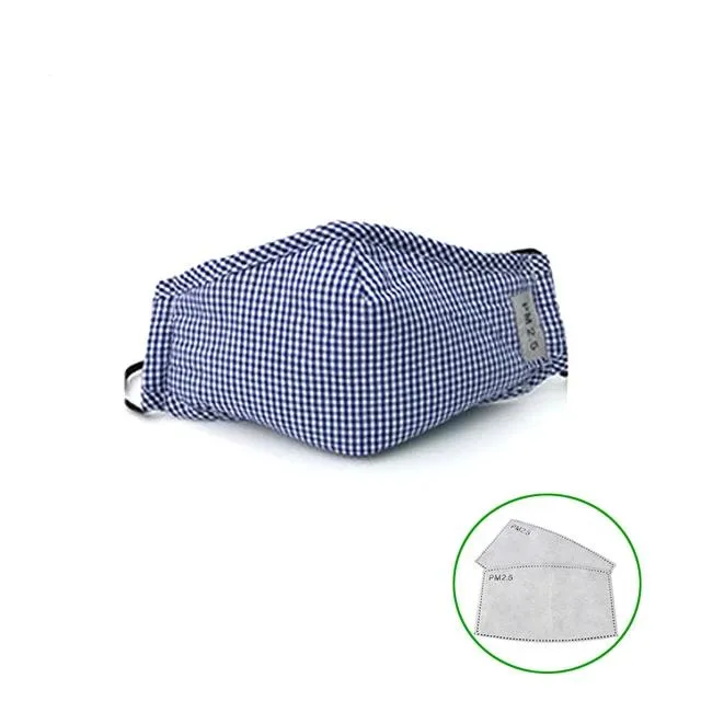 Reusable Protective Face Mask and Mouth Mask with Activated Carbon Filter and Dustproof Design