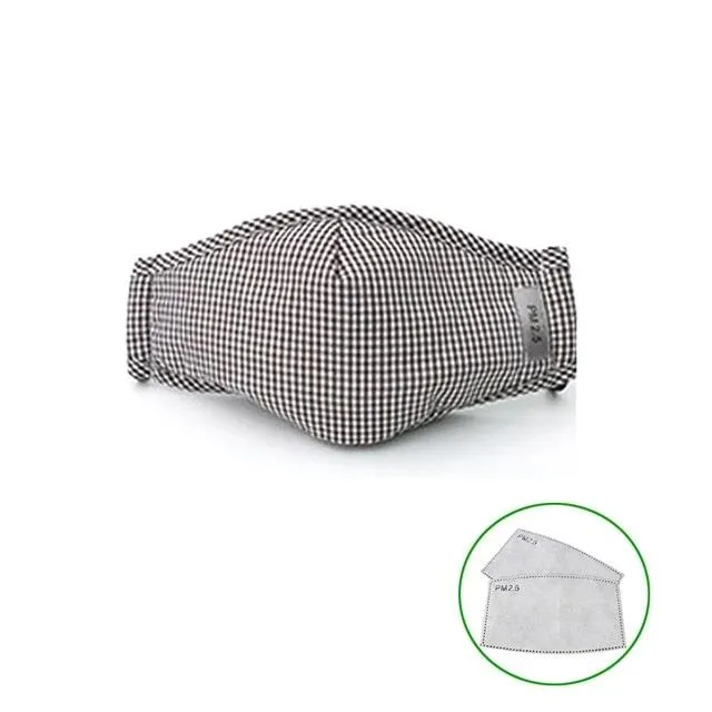 Reusable Protective Face Mask and Mouth Mask with Activated Carbon Filter and Dustproof Design
