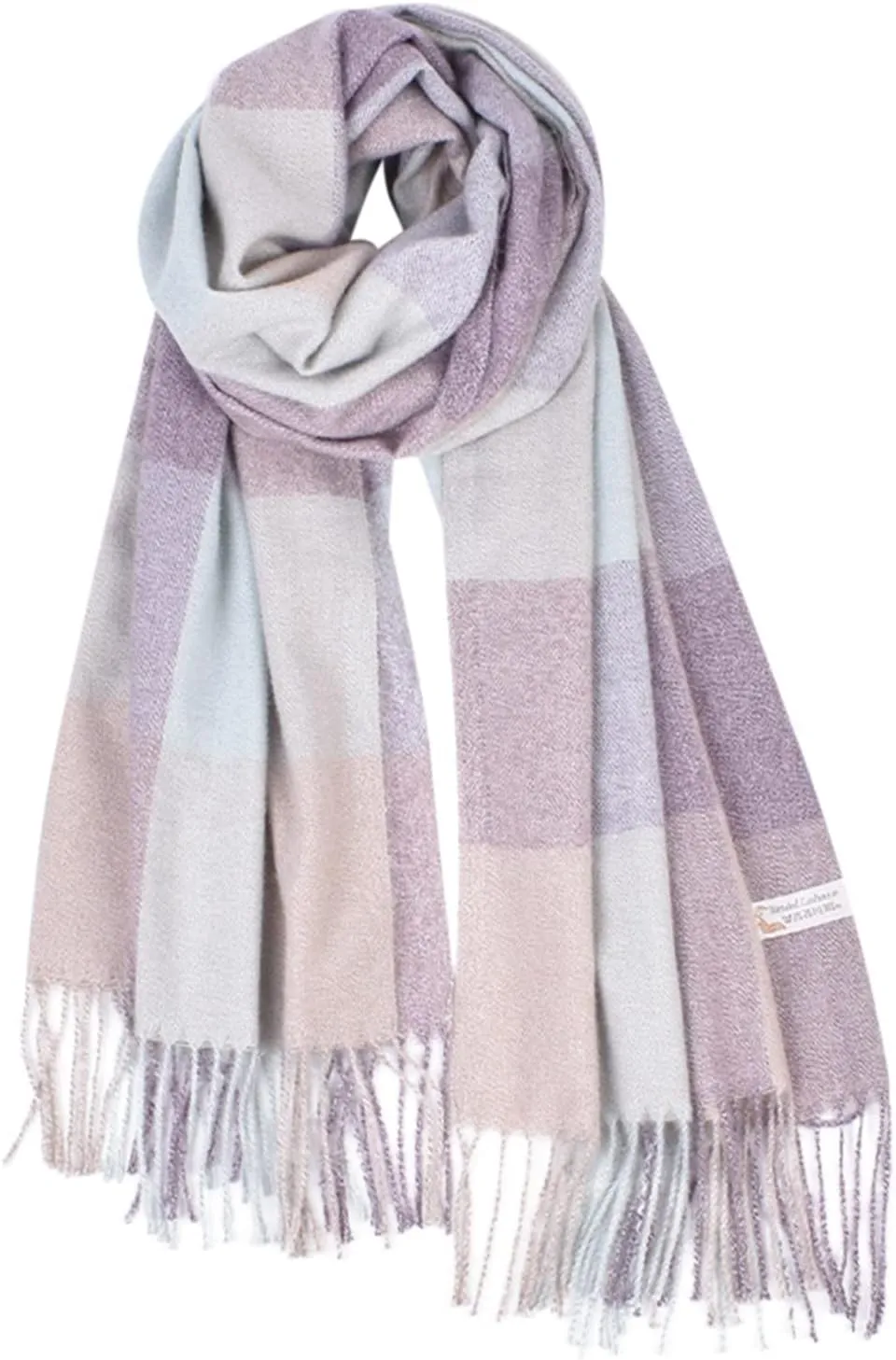 Scarf for Women Women'S Autumn And Winter Solid Color Shawl Scarf Thickening Warm Fringe Scarf Large Warm Soft Scarves