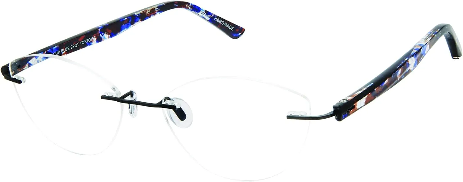 Scojo New York Gels Cupcake Cat Eye Reading Glasses, Handmade Scratch Resistant Readers for Women and Men